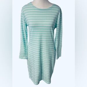 Sea Glass Green 100% Cotton Sail to Sable Mint Sea Dress Nautical Beach Designer